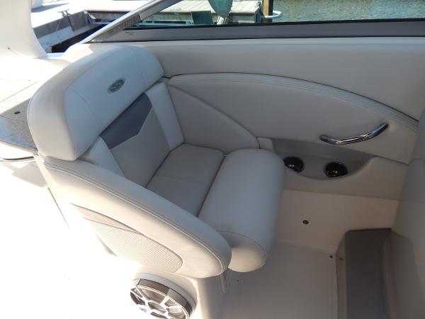 Slide: The Image of 2009 Chaparral 275 SSi boat interior with plush seating and sleek design. - 29