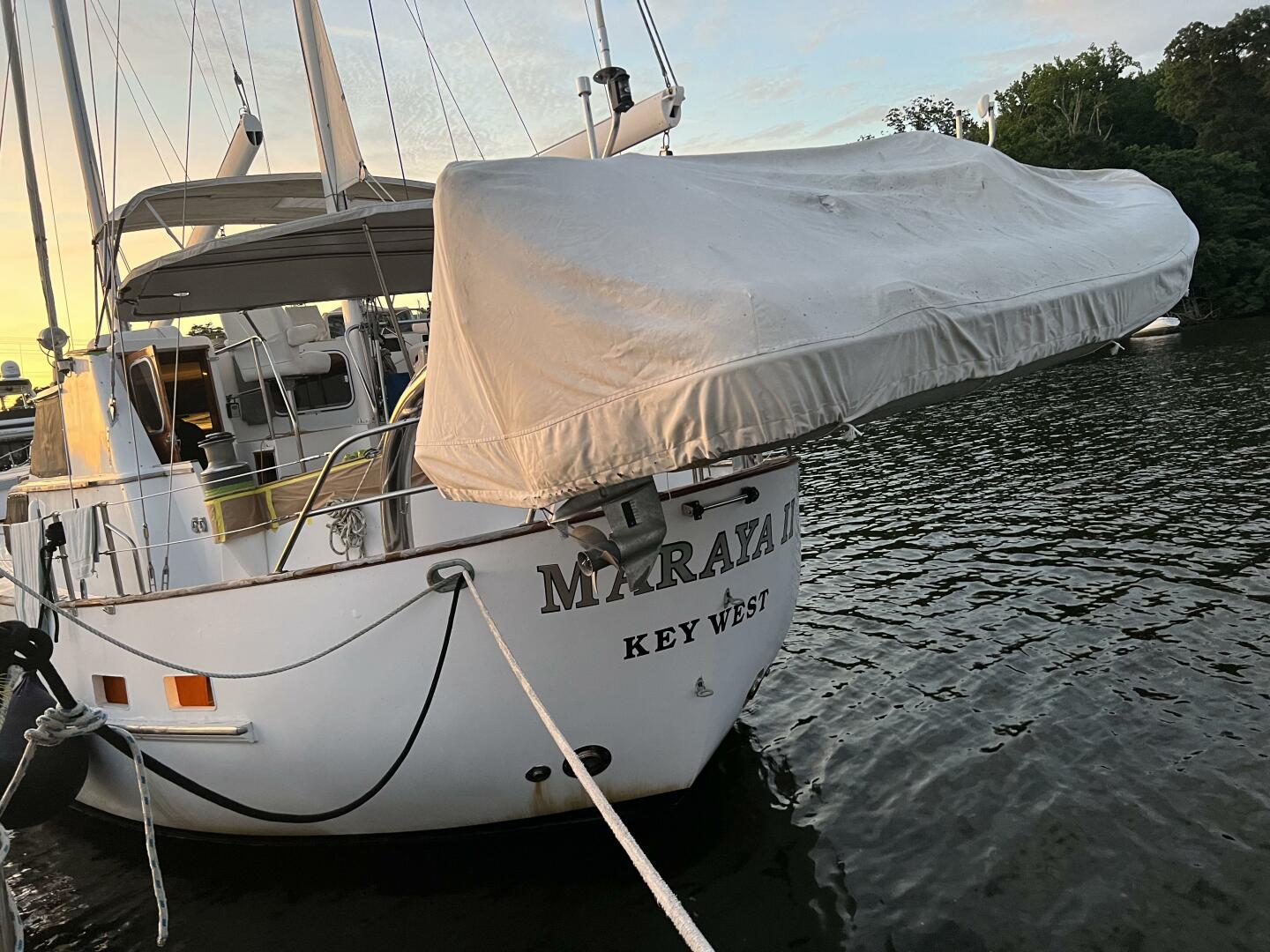 Slide: The Image of Cheoy Lee 63 Long Range Motorsailer 1985 - 4798333