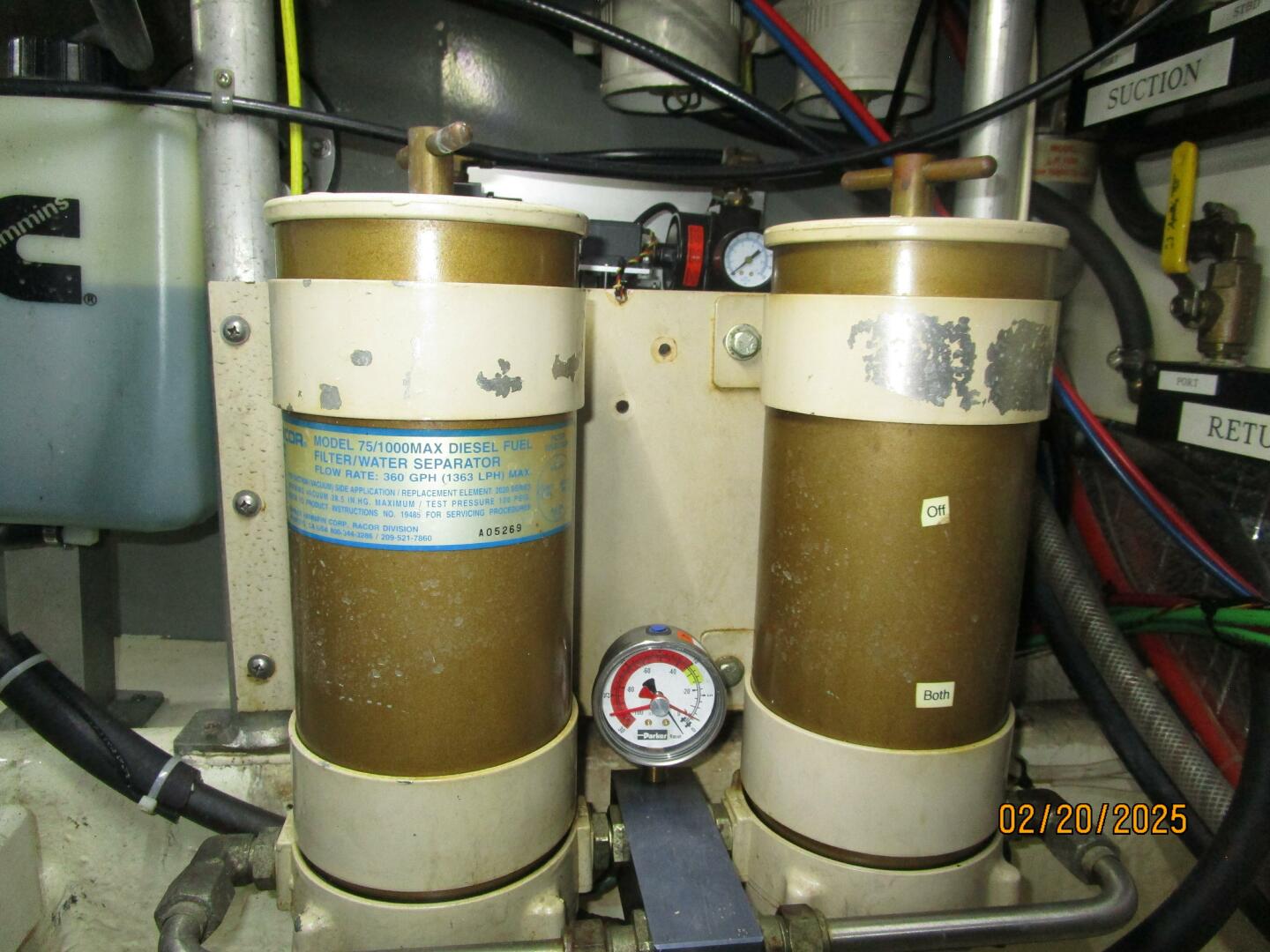 Slide: The Image of 50' Cherubini port Racor fuel filters - 5060660