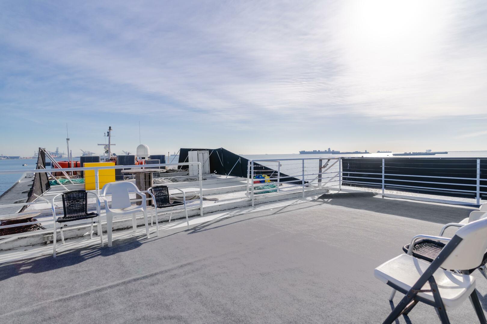 Slide: The Image of Enhydra Top deck, stern port to forward starboard - 4049271