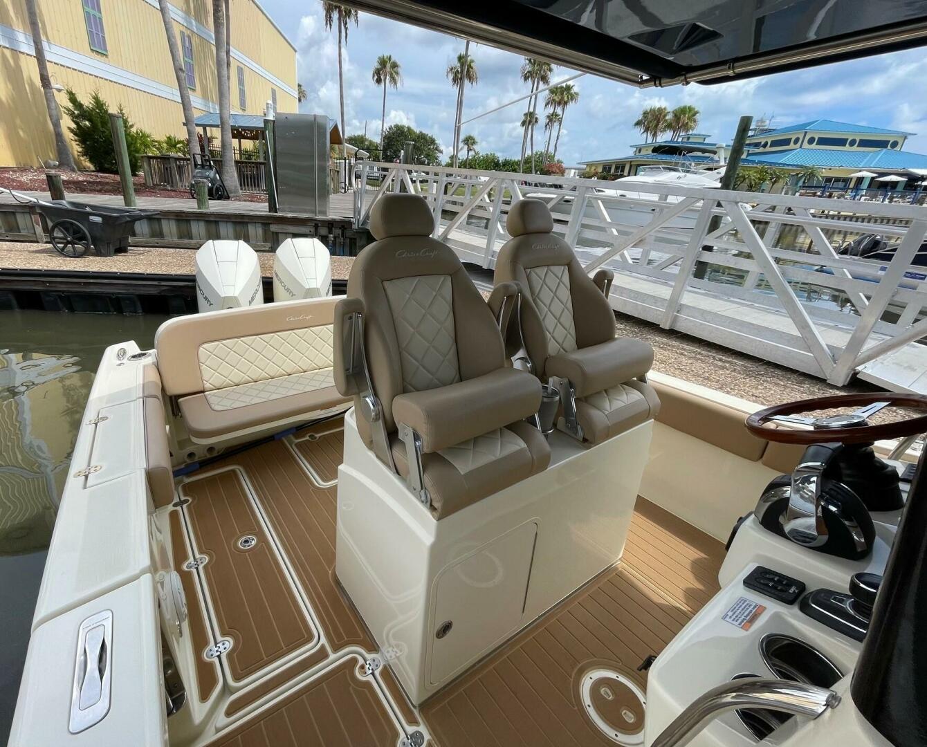Slide: The Image of Chris Craft 30 Catalina- Helm Seating Chris Craft 30 Catalina- Engines - 5485674