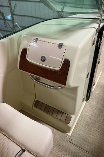 Slide: The Image of 2025 Chris-Craft Launch 28 GT interior, featuring elegant dashboard and seating. - 16