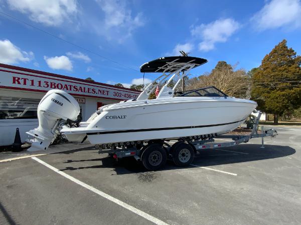 Slide: The Image of 2024 Cobalt R8 Outboard boat on trailer at RT113 Boat Sales. - 12