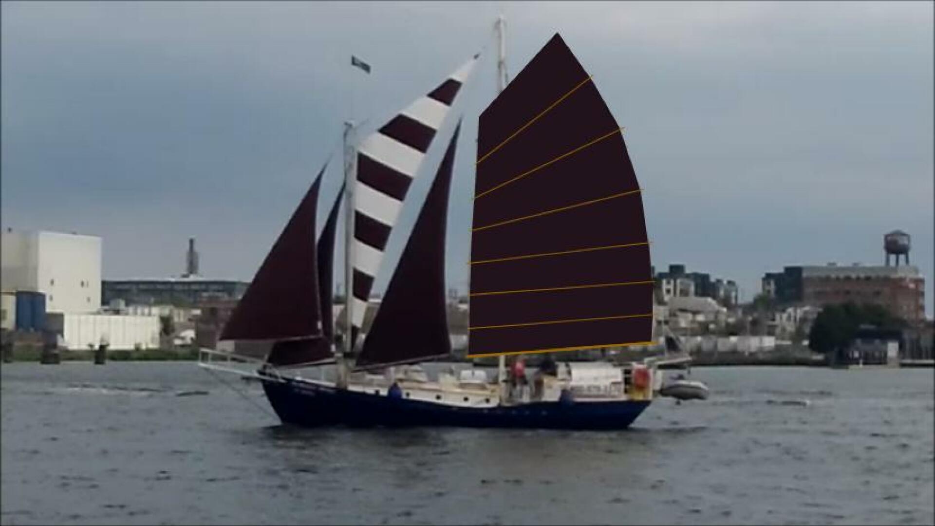 Slide: The Image of Colvin Gazelle Junk Schooner 1979 - 5104094