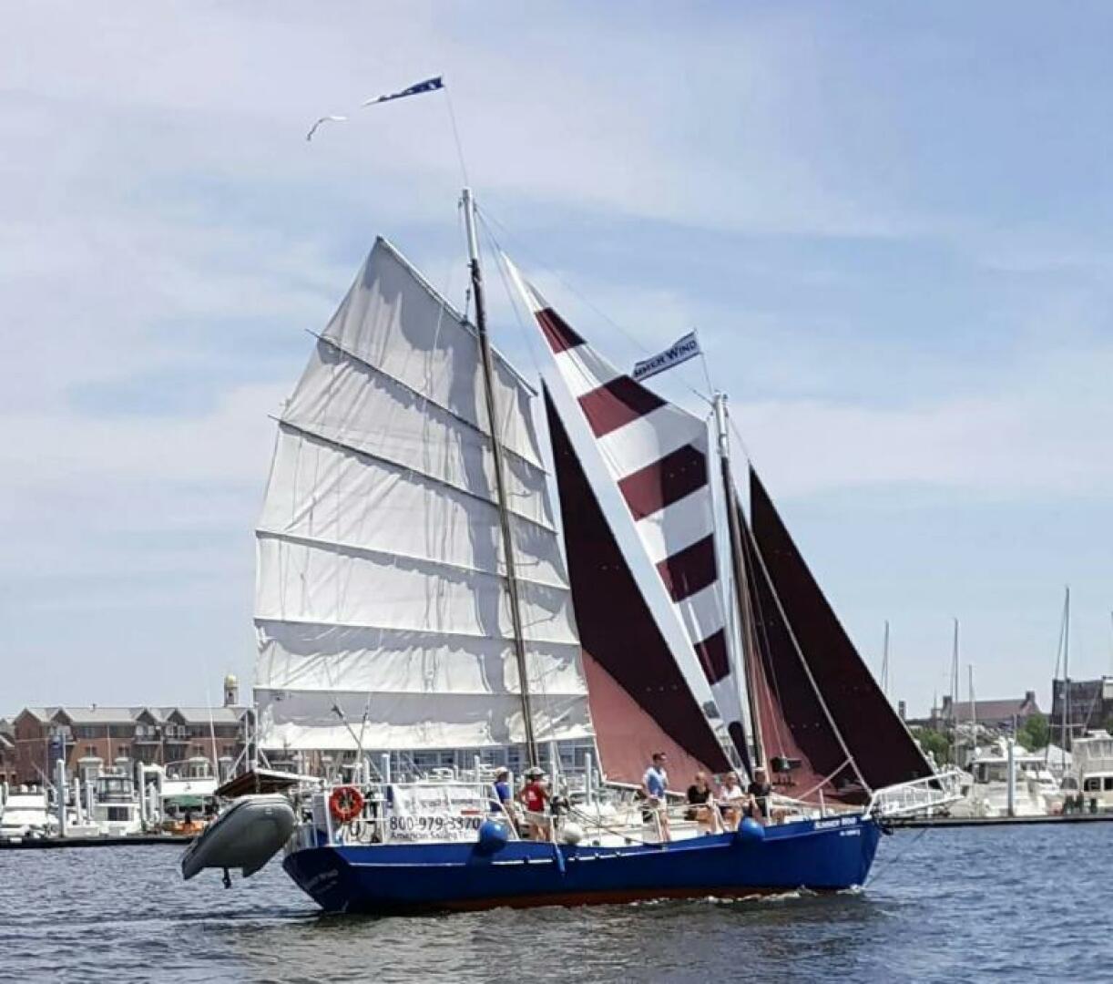 Slide: The Image of Colvin Gazelle Junk Schooner 1979 - 5102673