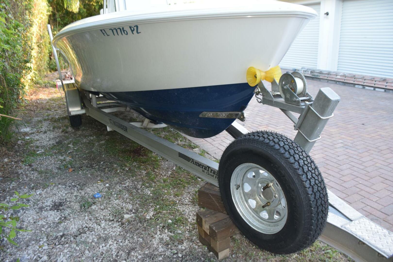 Slide: The Image of No Bottom Paint, Two Eye, Serviced Alum Trailer with Spare   - 5107833