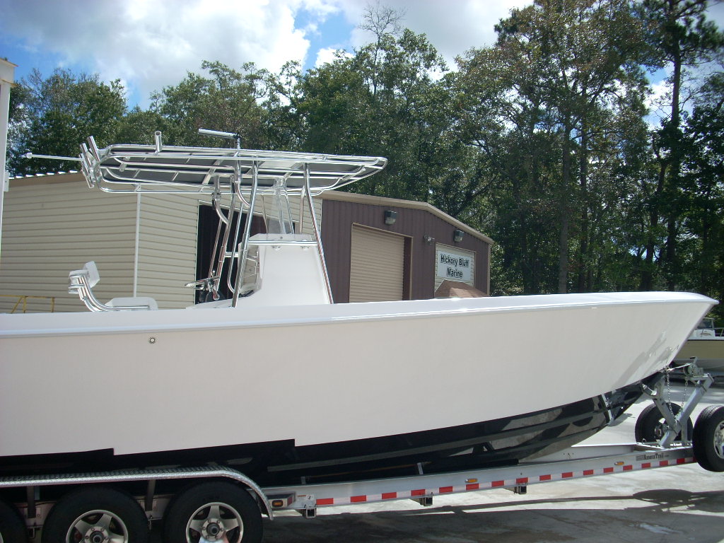 Slide: The Image of 2024 Contender 35 ST STEP HULL boat on trailer at Hickory Bluff Marine. - 6