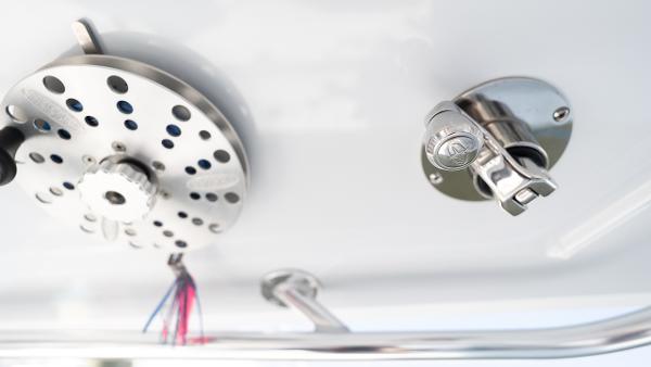 Slide: The Image of Close-up of 2024 Contender 39 ST boat hardware and fittings. - 8