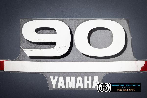 Slide: The Image of Yamaha 90 horsepower engine decal on Crestliner 1750 FISHHAWK, 2005 model. - 44