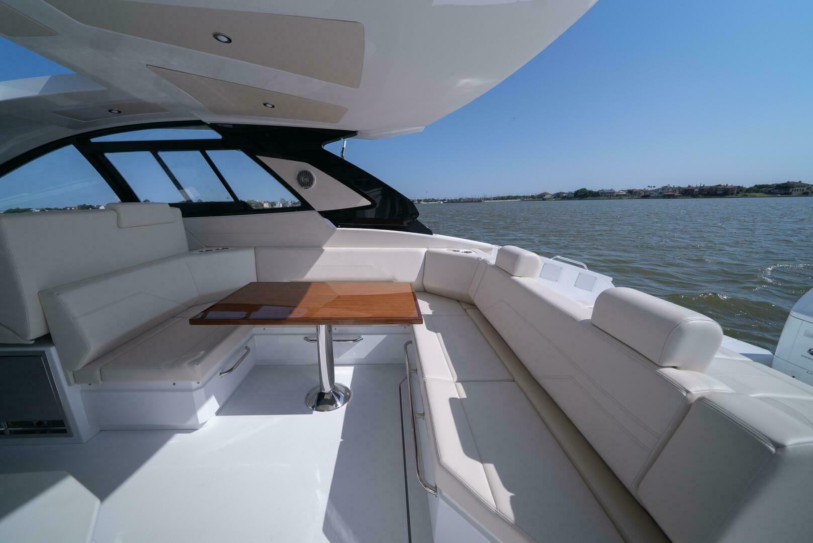 Slide: The Image of 2024 Cruisers Yachts 42 - Galati Yacht Sales Trade - Cockpit Dinette - 4611792
