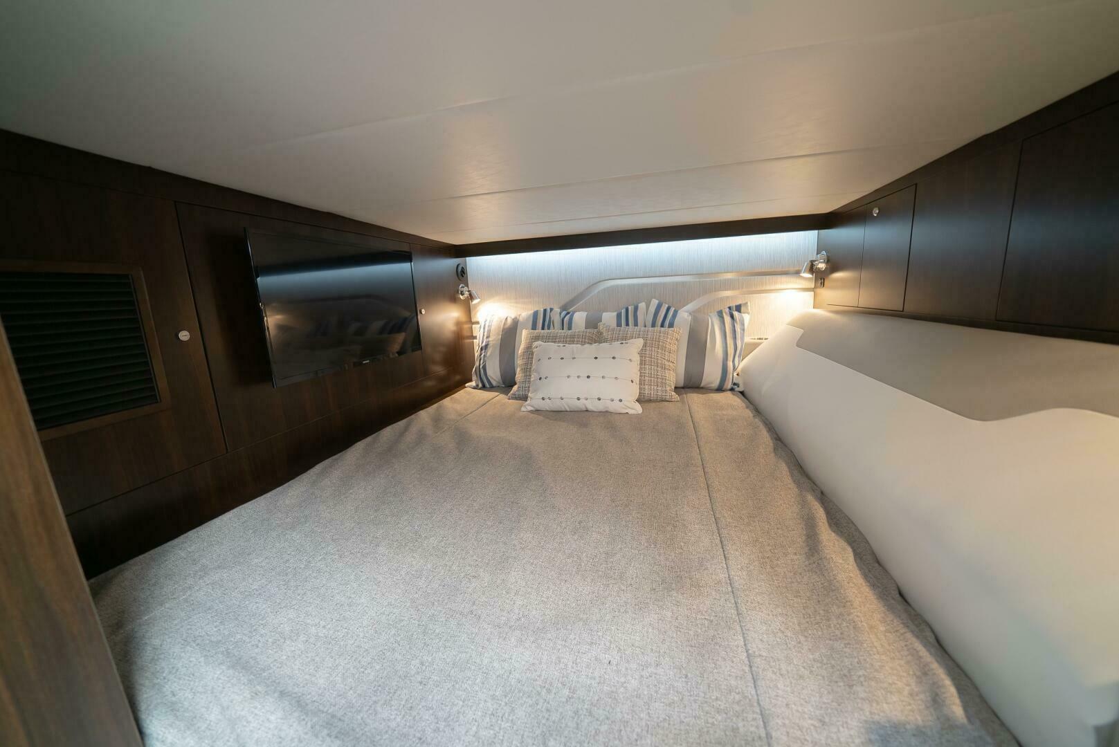 Slide: The Image of 2024 Cruisers Yachts 42 - Galati Yacht Sales Trade - Master Stateroom - 4611788