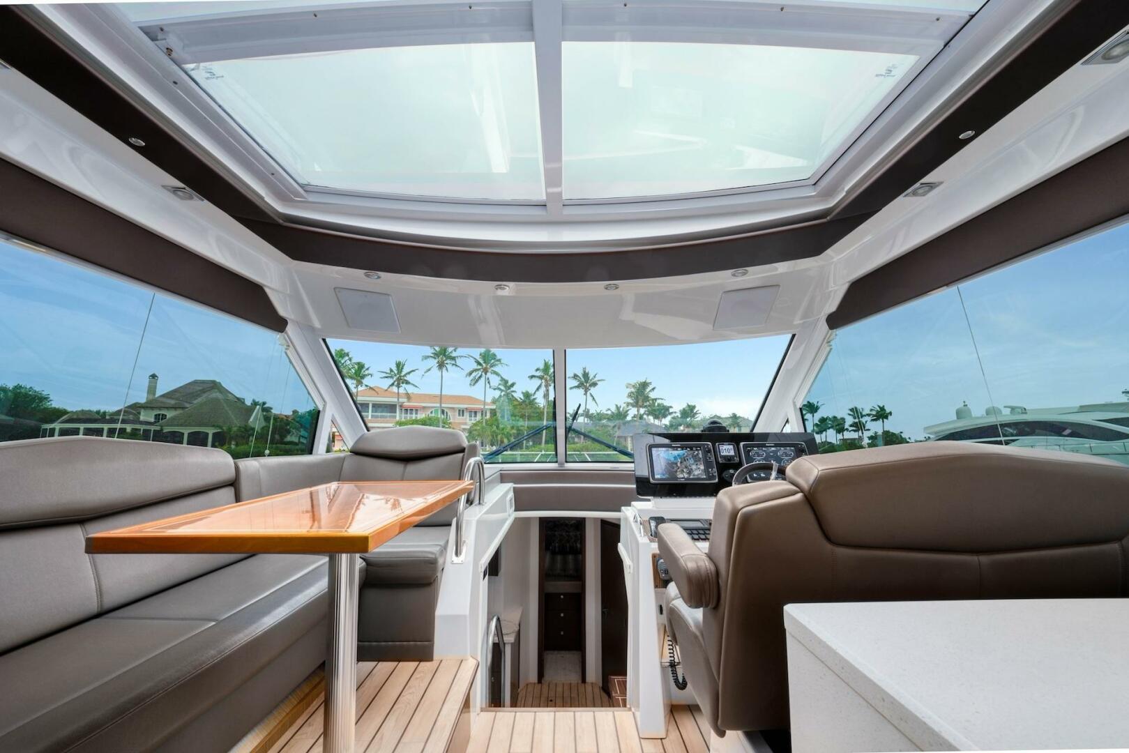 Slide: The Image of 2015 Cruisers Yachts 48 Cantius - Upper Salon & Galley - 5117031
