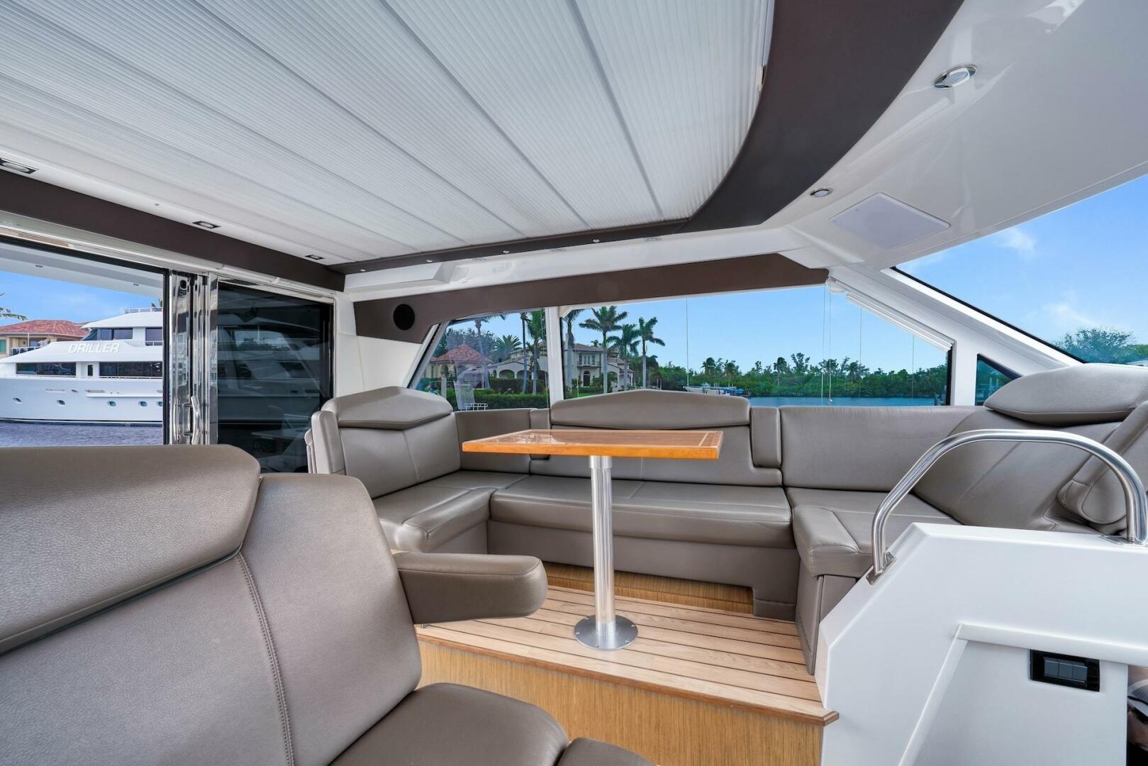Slide: The Image of 2015 Cruisers Yachts 48 Cantius - Upper Salon & Galley - 5117033