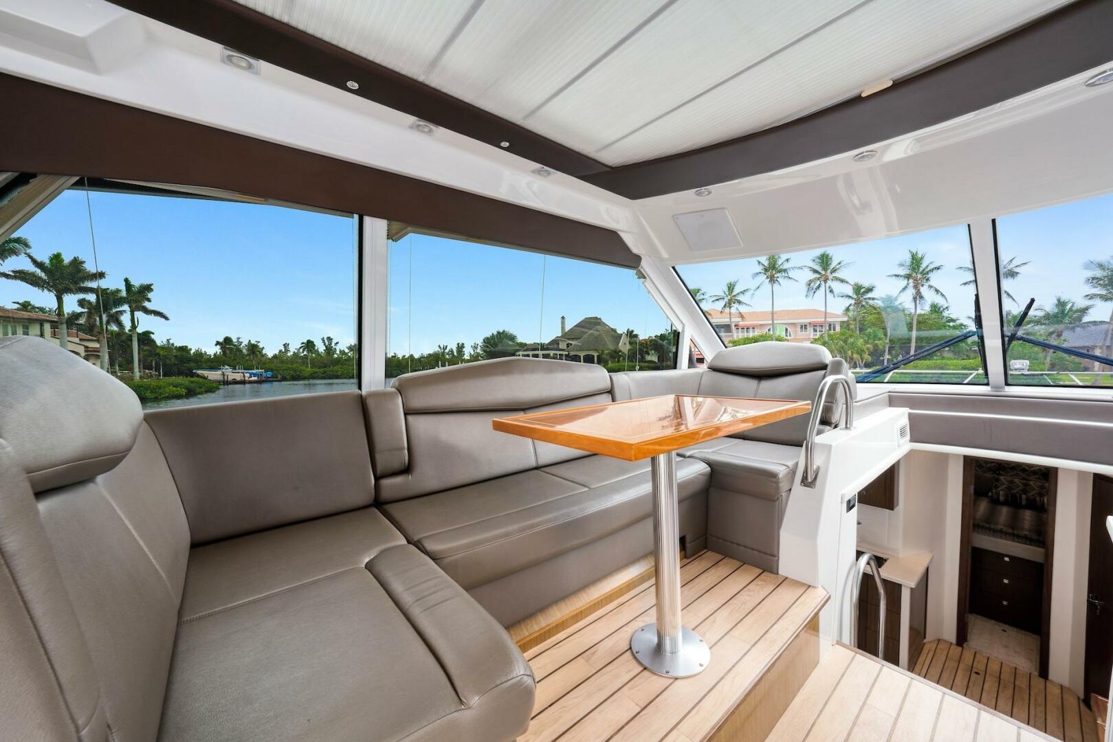 Slide: The Image of 2015 Cruisers Yachts 48 Cantius - Upper Salon & Galley - 5117044