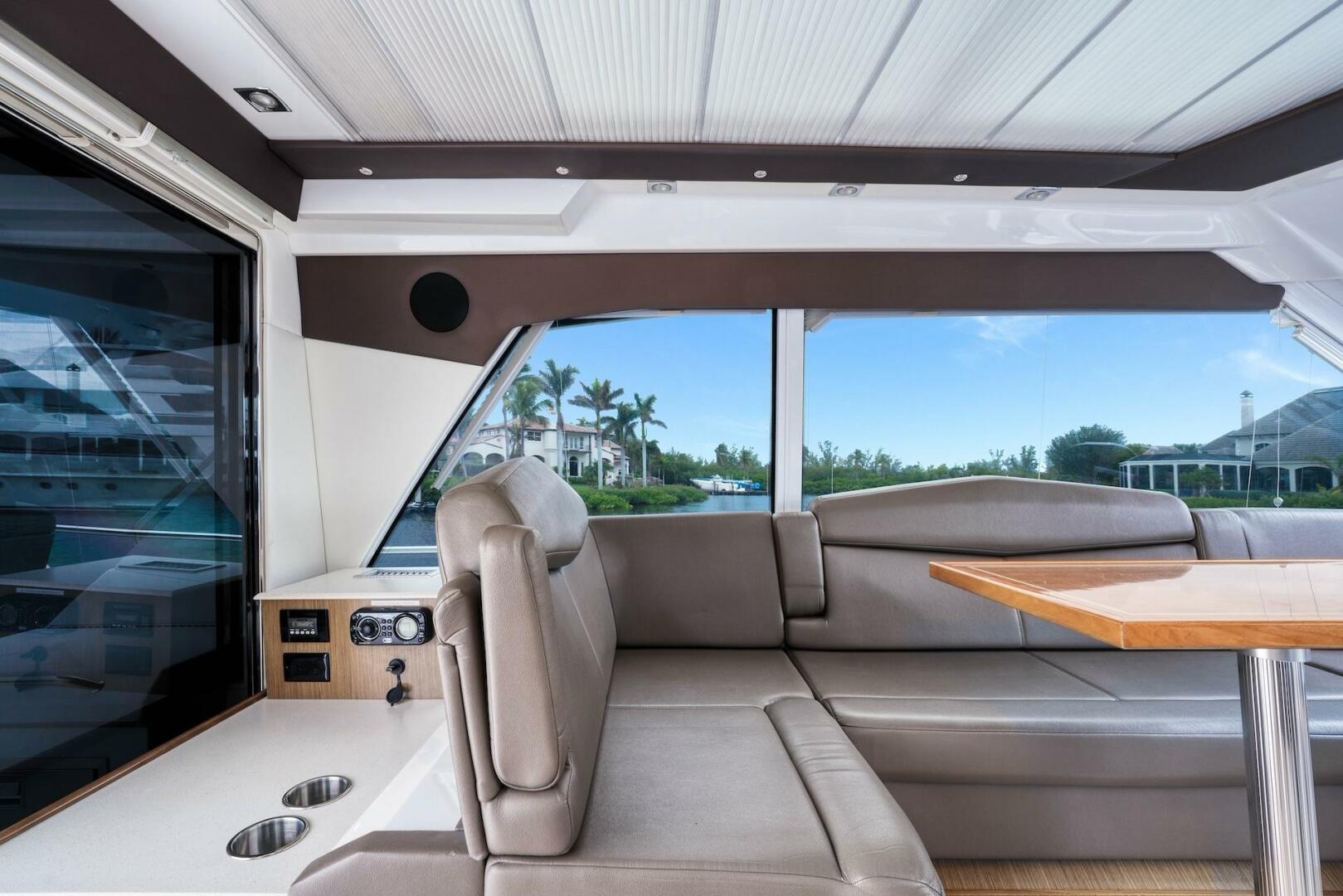 Slide: The Image of 2015 Cruisers Yachts 48 Cantius - Upper Salon & Galley - 5117039