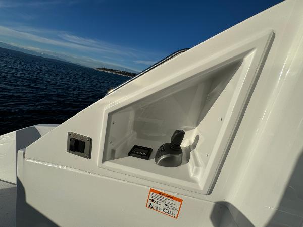 Slide: The Image of 2024 Cruisers Yachts 50 Cantius control panel with ocean view. - 13