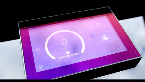 Slide: The Image of Seakeeper control screen on 2024 Cruisers Yachts 50 Cantius. - 37