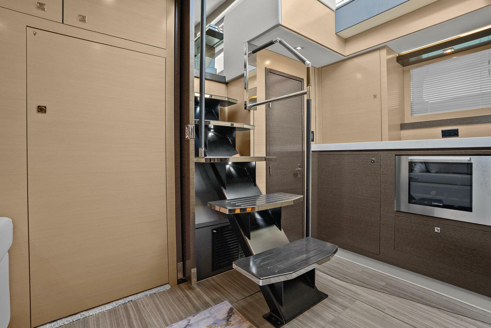 Slide: The Image of 2021 Cruiser Yachts 60 Cantius - Stateroom Stairs - 5432261