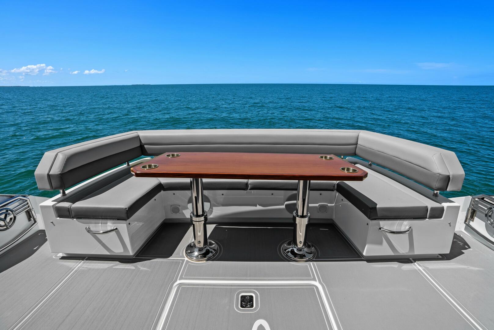 Slide: The Image of 2021 Cruiser Yachts 60 Cantius - Stern Seating - 5432281