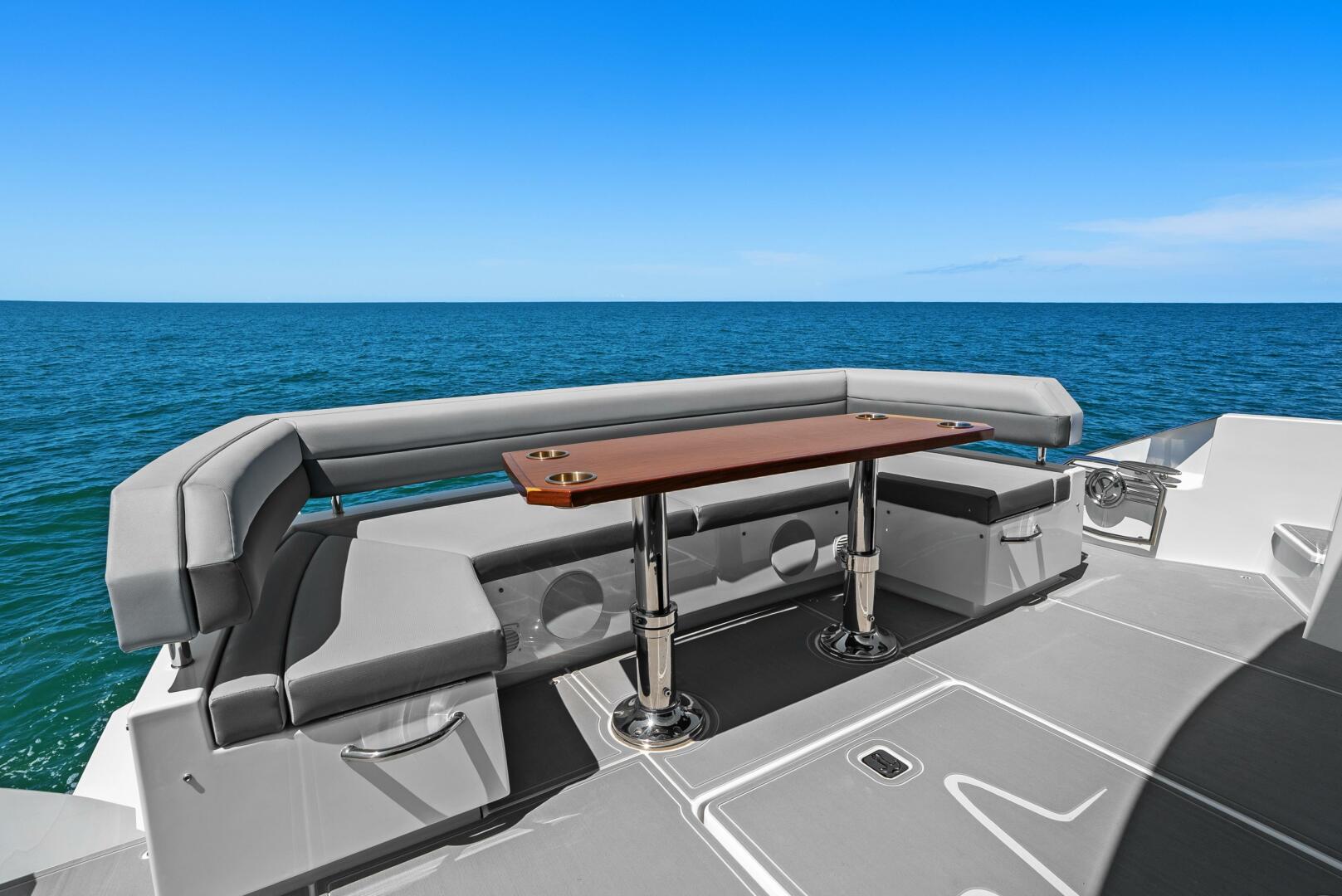 Slide: The Image of 2021 Cruiser Yachts 60 Cantius - Stern Seating - 5432282