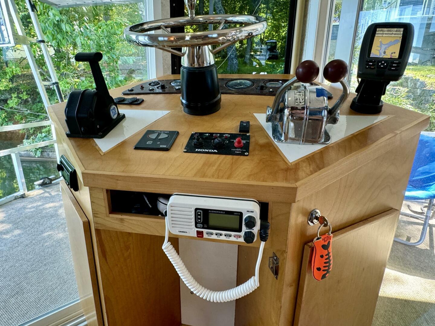 Slide: The Image of Custom Dennison's Custom Trailer Works/Sailabration 14 x 43 Solar Electric Aluminum Tritoon Houseboat 2003 - 4498960