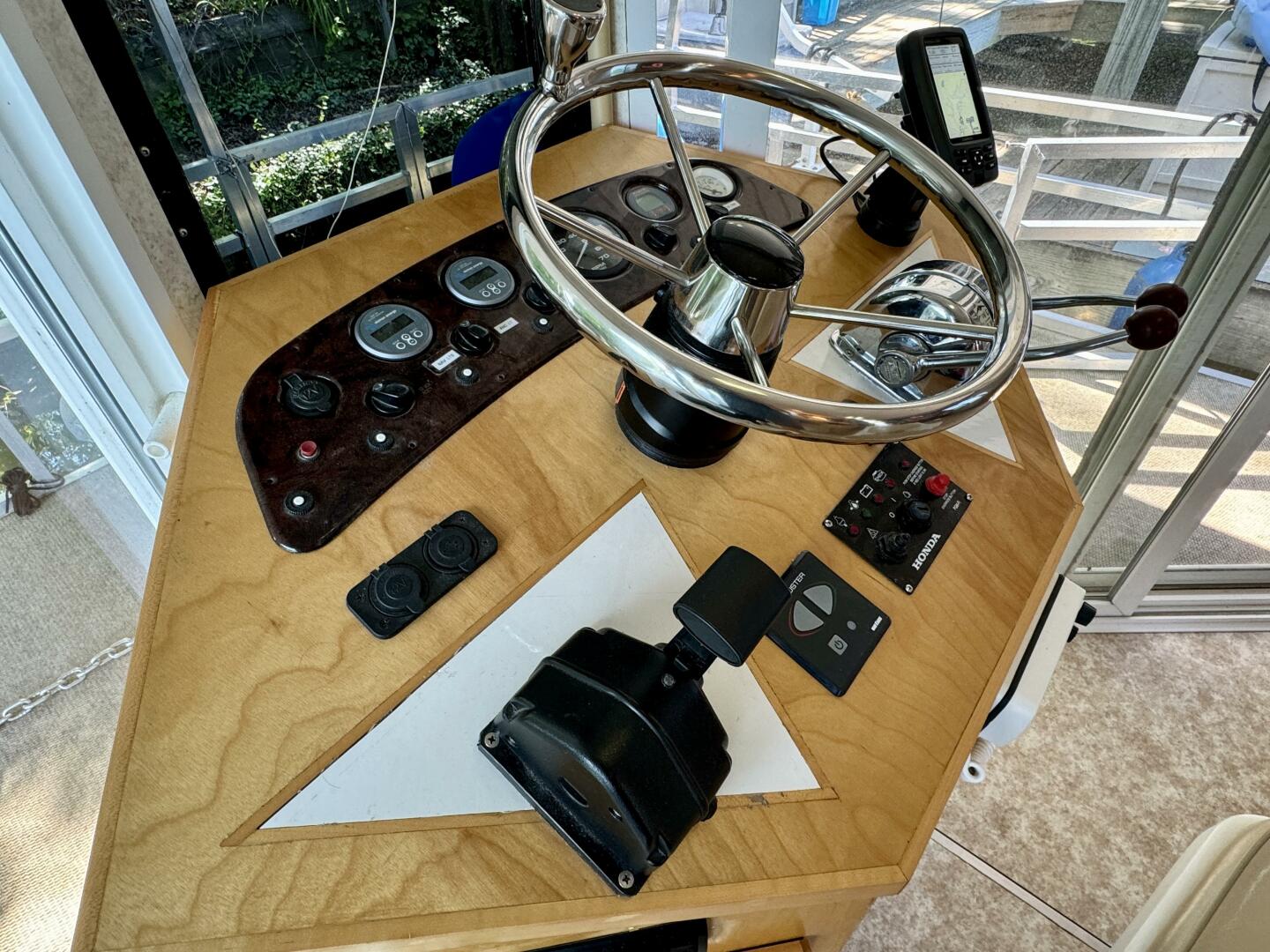Slide: The Image of Custom Dennison's Custom Trailer Works/Sailabration 14 x 43 Solar Electric Aluminum Tritoon Houseboat 2003 - 4498968