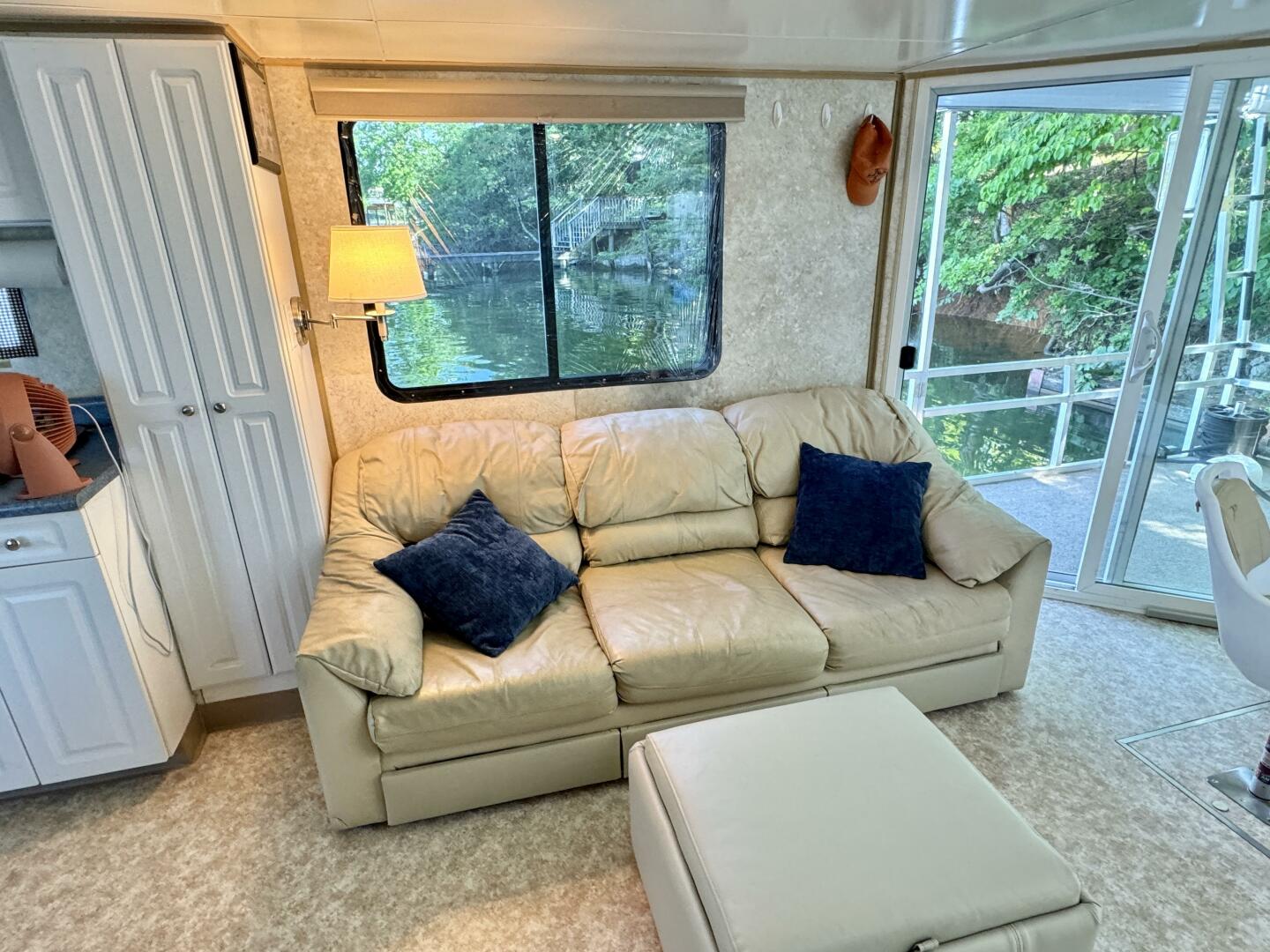 Slide: The Image of Custom Dennison's Custom Trailer Works/Sailabration 14 x 43 Solar Electric Aluminum Tritoon Houseboat 2003 - 4498979