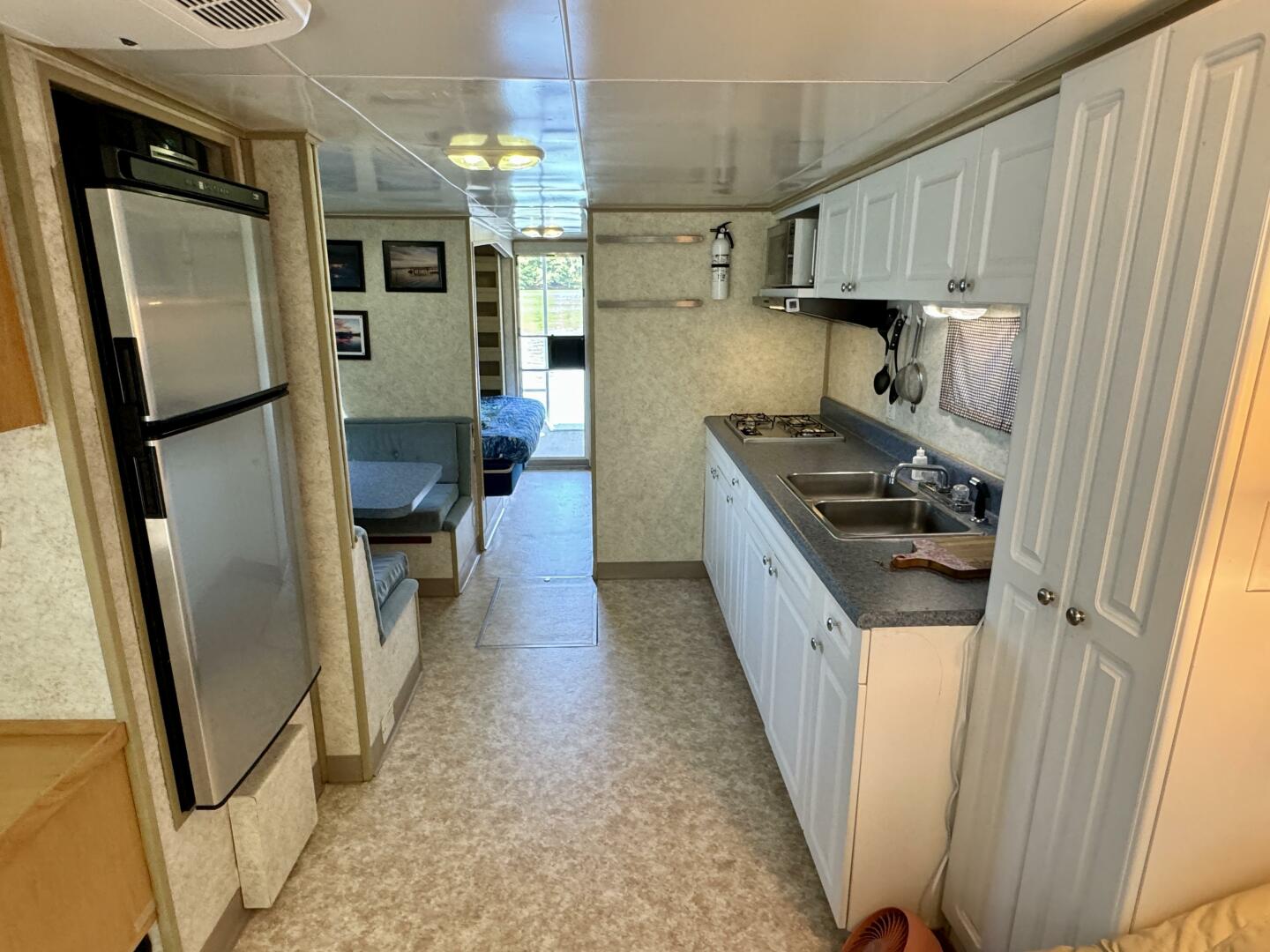 Slide: The Image of Custom Dennison's Custom Trailer Works/Sailabration 14 x 43 Solar Electric Aluminum Tritoon Houseboat 2003 - 4498997