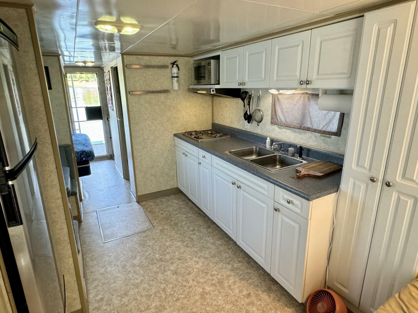 Slide: The Image of Custom Dennison's Custom Trailer Works/Sailabration 14 x 43 Solar Electric Aluminum Tritoon Houseboat 2003 - 4498999