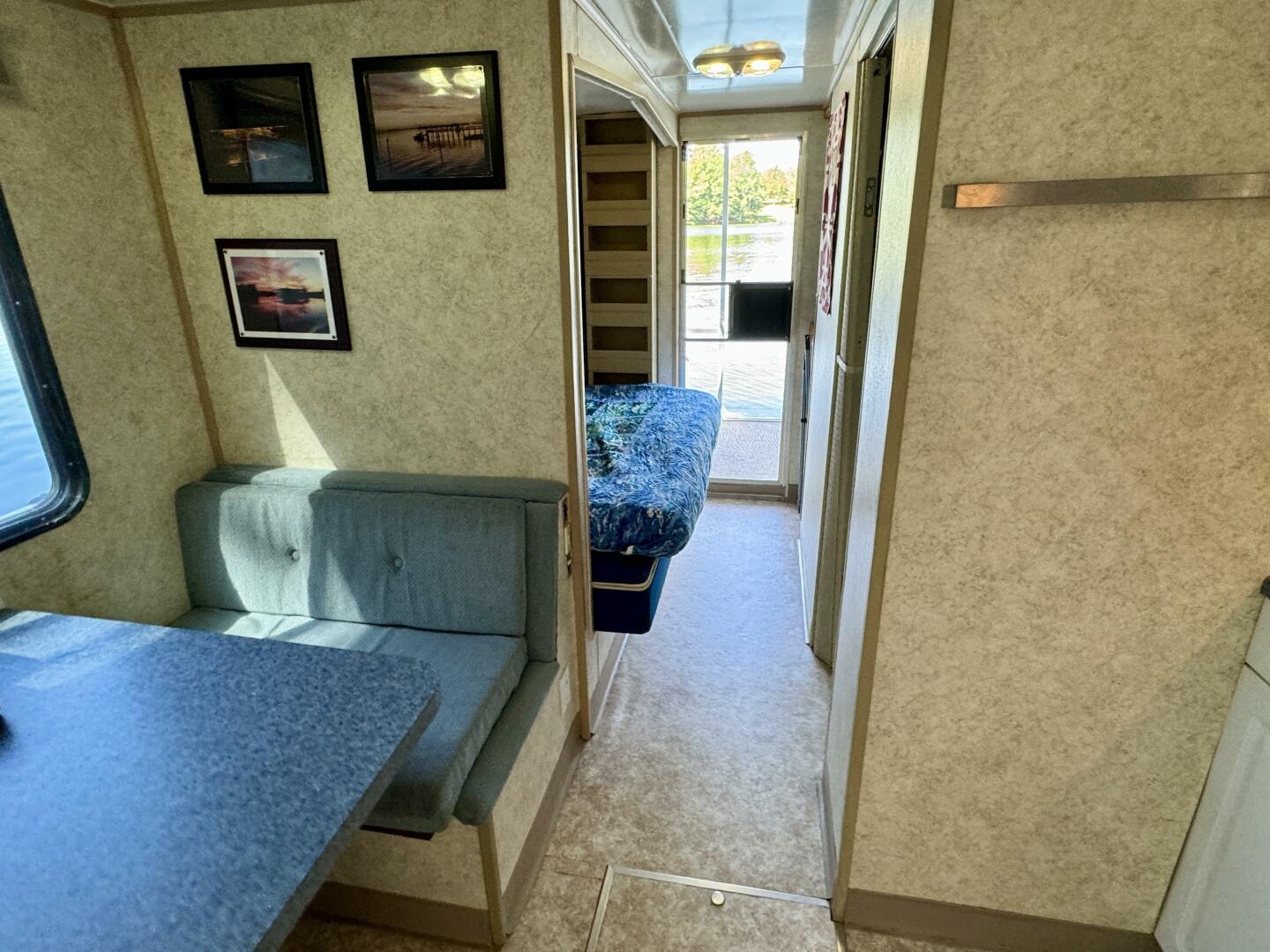 Slide: The Image of Custom Dennison's Custom Trailer Works/Sailabration 14 x 43 Solar Electric Aluminum Tritoon Houseboat 2003 - 4499022