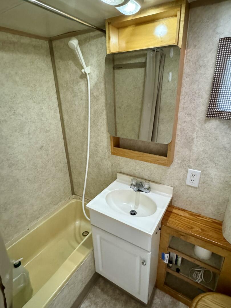 Slide: The Image of Custom Dennison's Custom Trailer Works/Sailabration 14 x 43 Solar Electric Aluminum Tritoon Houseboat 2003 - 4499027