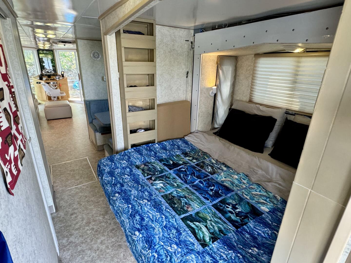 Slide: The Image of Custom Dennison's Custom Trailer Works/Sailabration 14 x 43 Solar Electric Aluminum Tritoon Houseboat 2003 - 4499036