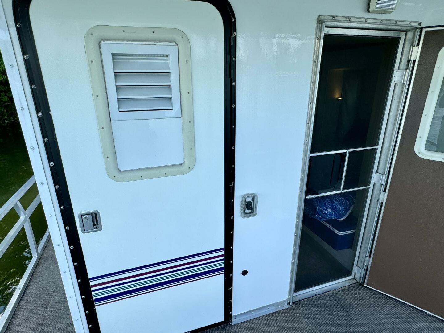 Slide: The Image of Custom Dennison's Custom Trailer Works/Sailabration 14 x 43 Solar Electric Aluminum Tritoon Houseboat 2003 - 4499054