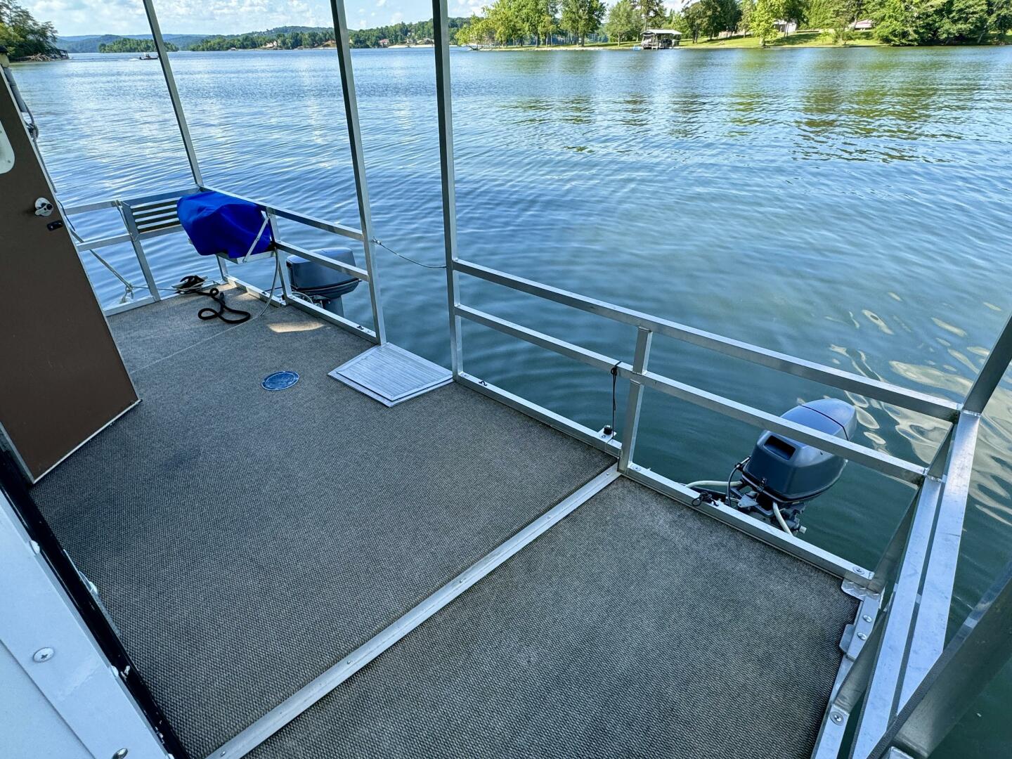 Slide: The Image of Custom Dennison's Custom Trailer Works/Sailabration 14 x 43 Solar Electric Aluminum Tritoon Houseboat 2003 - 4499066