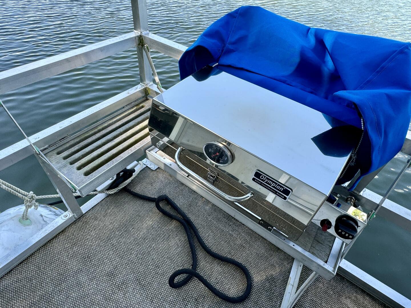 Slide: The Image of Custom Dennison's Custom Trailer Works/Sailabration 14 x 43 Solar Electric Aluminum Tritoon Houseboat 2003 - 4499086