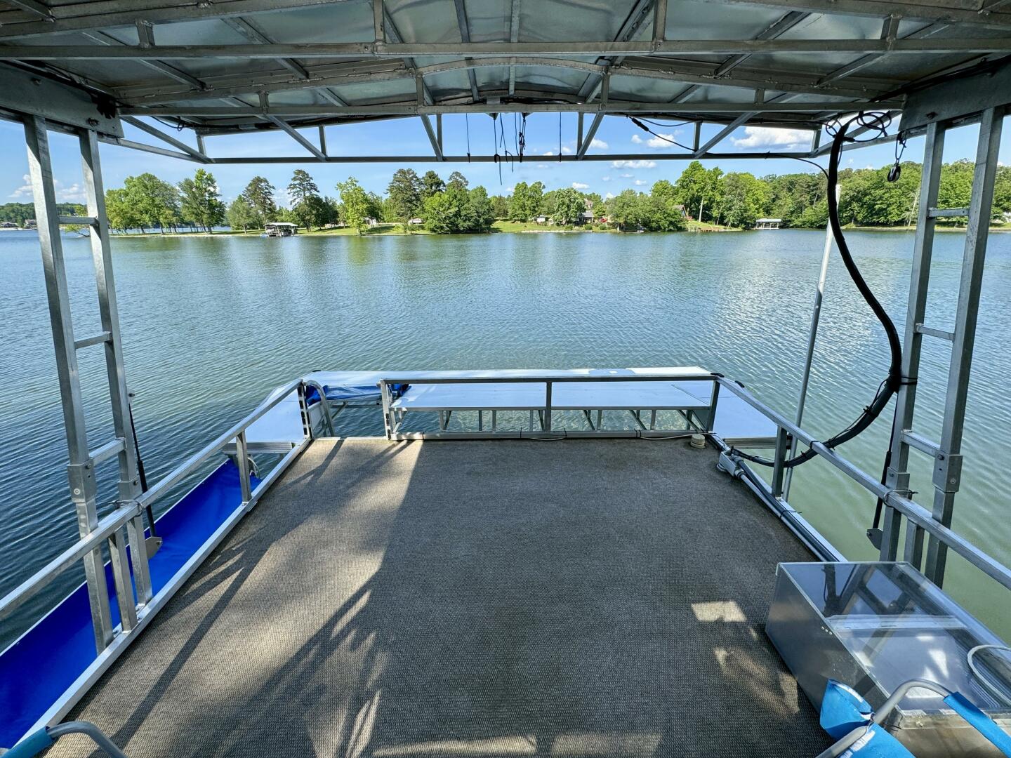 Slide: The Image of Custom Dennison's Custom Trailer Works/Sailabration 14 x 43 Solar Electric Aluminum Tritoon Houseboat 2003 - 4499120