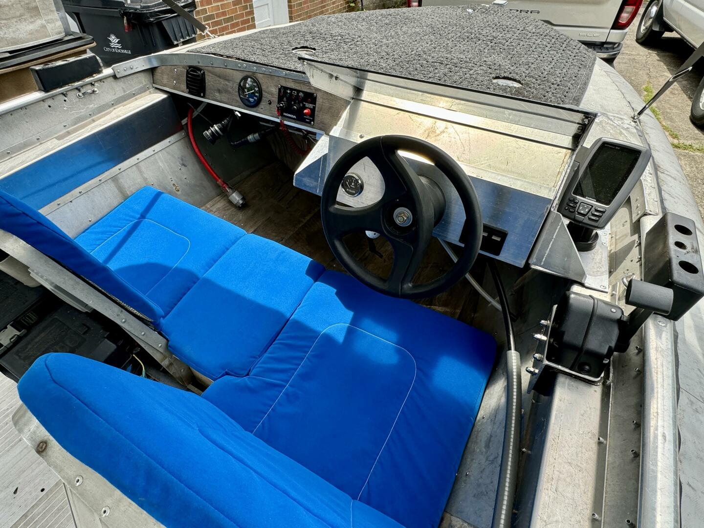 Slide: The Image of Custom Dennison's Custom Trailer Works/Sailabration 14 x 43 Solar Electric Aluminum Tritoon Houseboat 2003 - 4499132