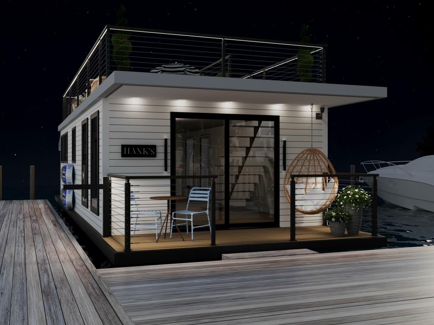 Slide: The Image of Custom Hank's 40 Houseboat 2025 - 5126670
