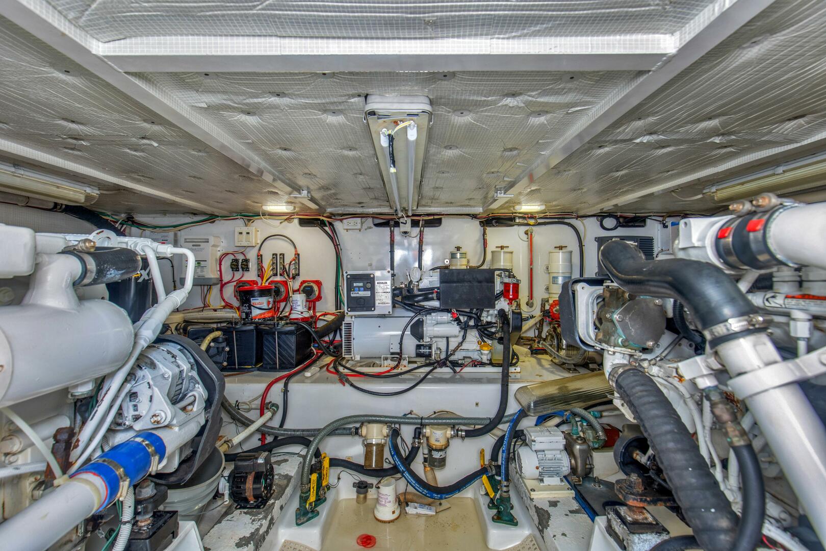 Slide: The Image of 48 ft Custom Carolina 2009 Engine Room - 4688169