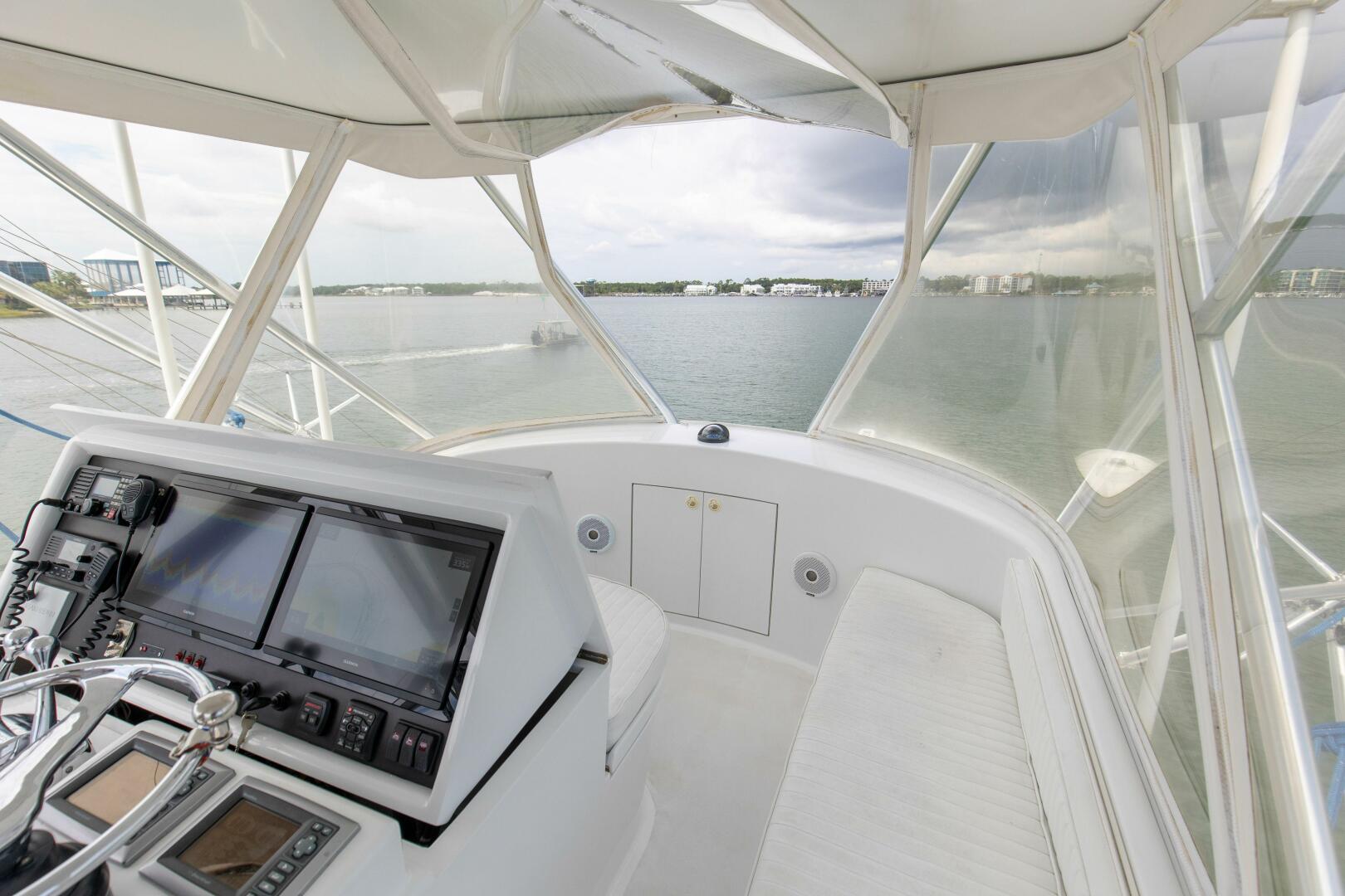 Slide: The Image of 48 ft Custom Carolina 2009 Flybridge/Helm - 4688159