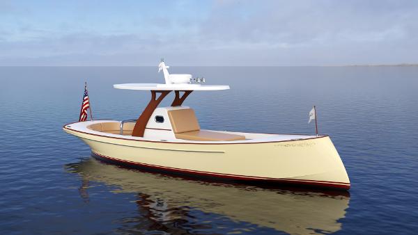 Slide: The Image of 2019 Custom Carolina M30 Moores Yachts on calm water. - 4