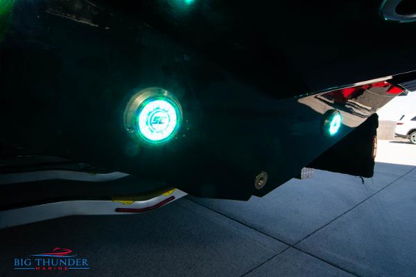 Slide: The Image of 2024 Donzi 39 VRZ boat with illuminated underwater lights at Big Thunder Marine. - 27