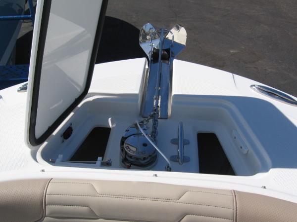 Slide: The Image of 2024 Edgewater 245CX anchor locker with windlass system. - 7