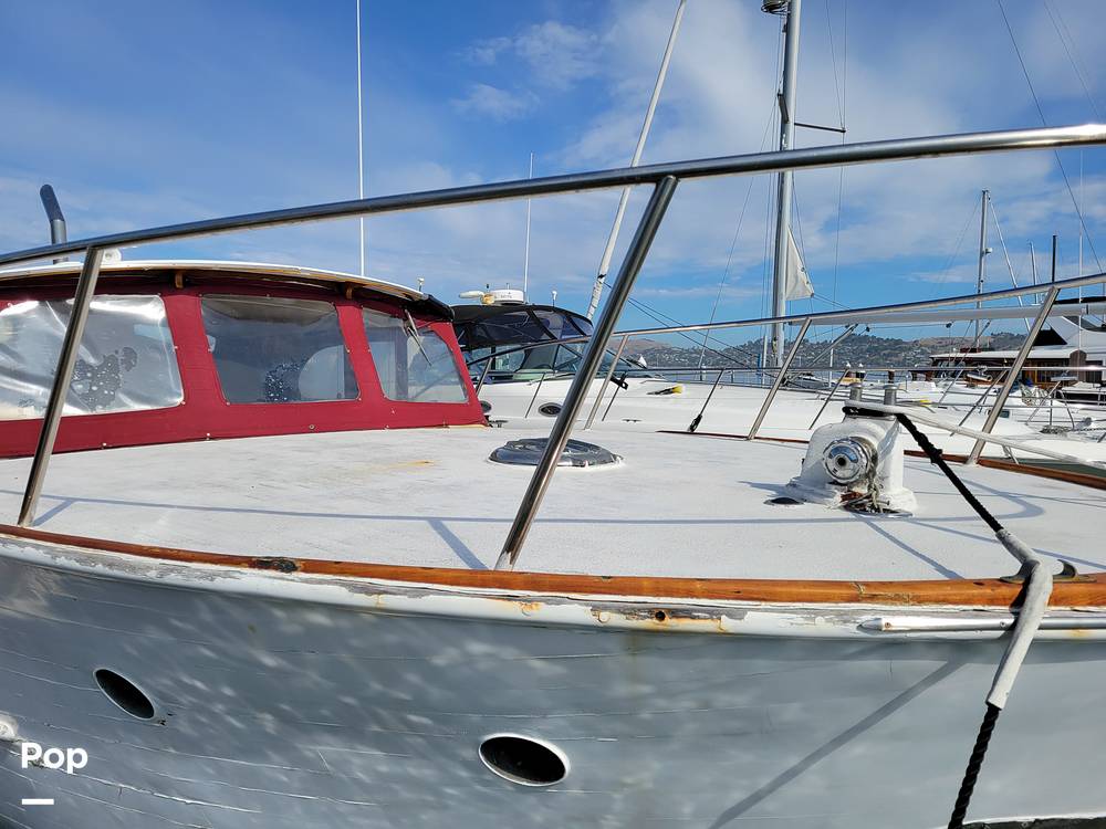 Slide: The Image of Ed Monk Tri Cabin Canoe Stern Diesel Motor Yacht 1951 - 14784898