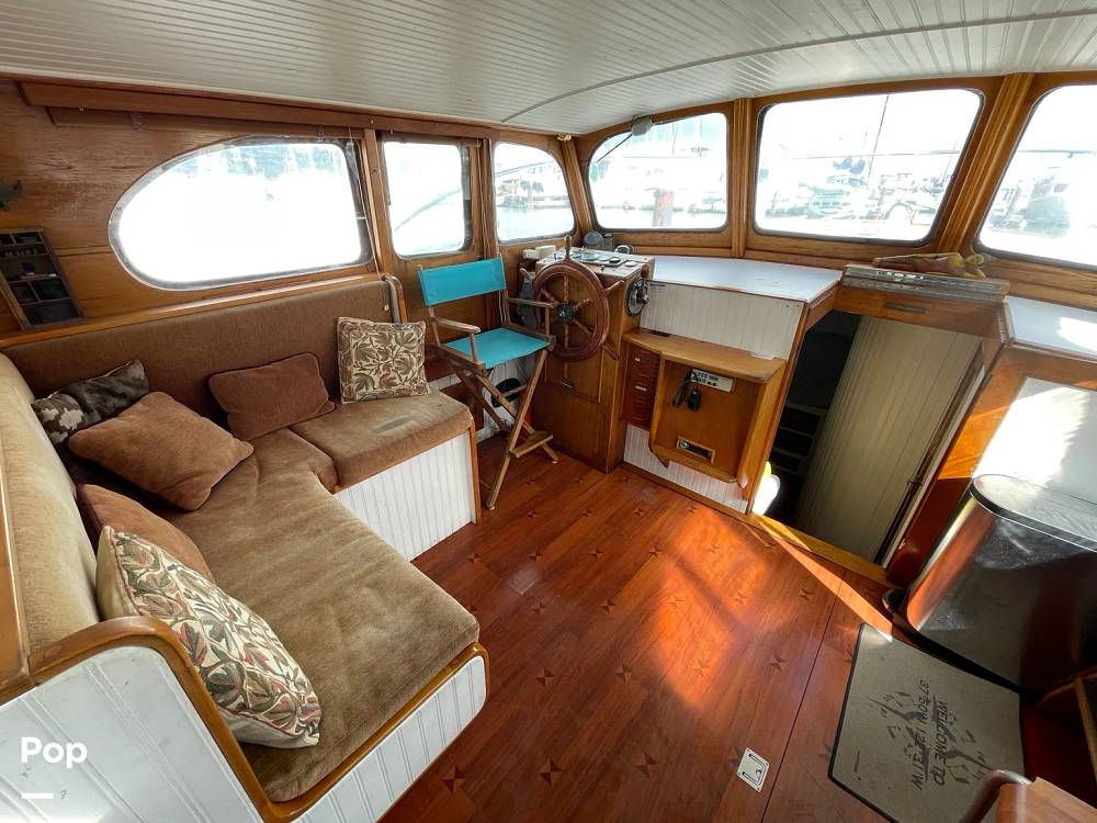 Slide: The Image of Ed Monk Tri Cabin Canoe Stern Diesel Motor Yacht 1951 - 14722942