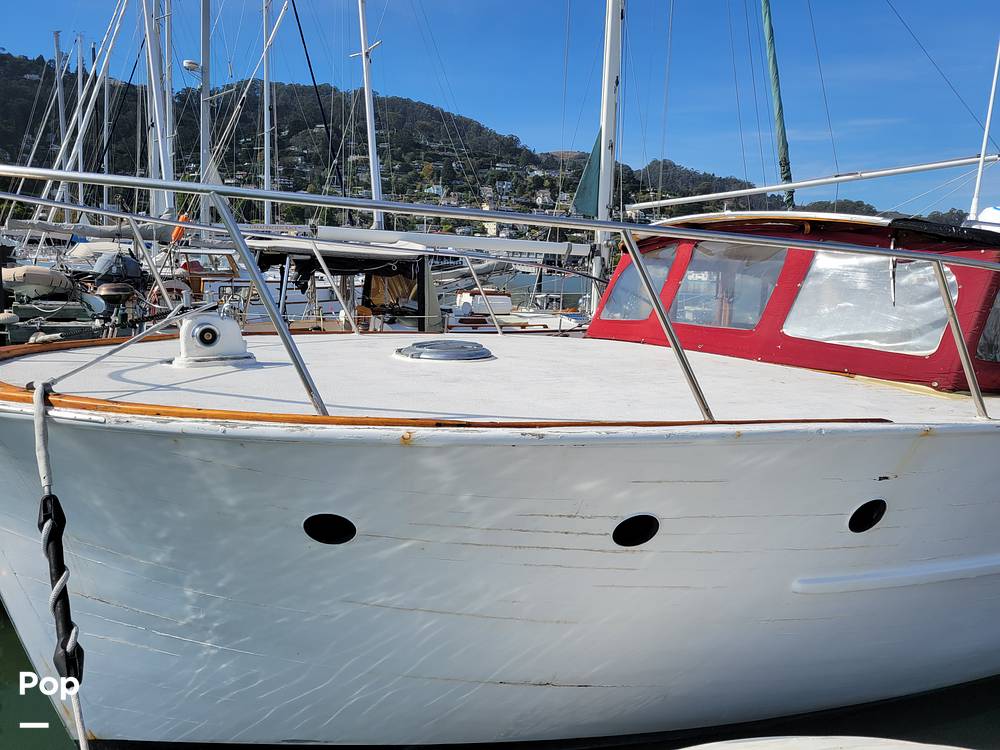 Slide: The Image of Ed Monk Tri Cabin Canoe Stern Diesel Motor Yacht 1951 - 14784910