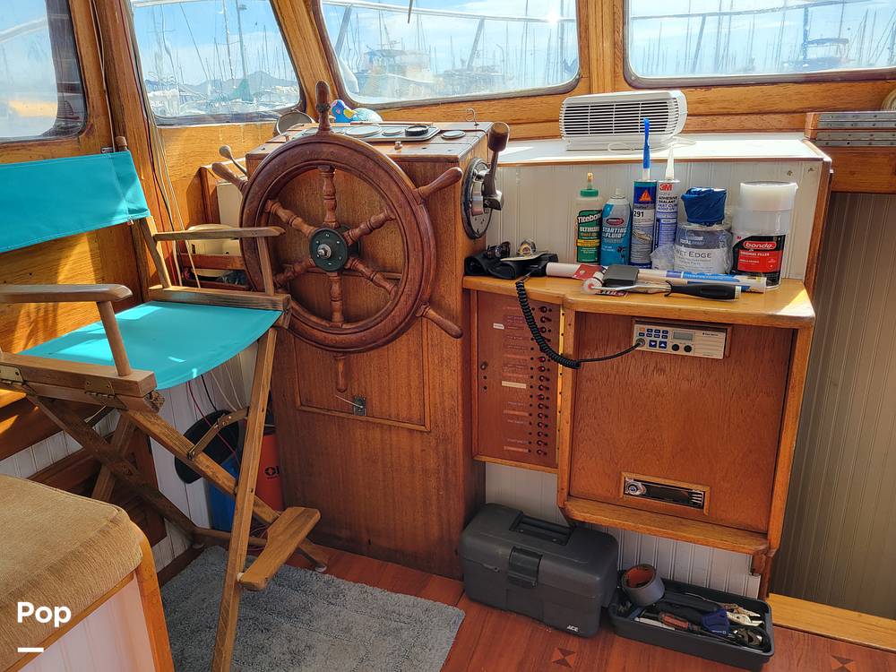 Slide: The Image of Ed Monk Tri Cabin Canoe Stern Diesel Motor Yacht 1951 - 14784926