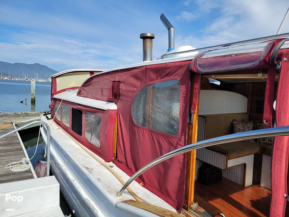 Slide: The Image of Ed Monk Tri Cabin Canoe Stern Diesel Motor Yacht 1951 - 14784900