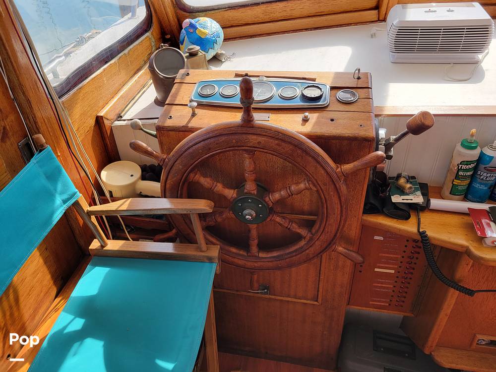 Slide: The Image of Ed Monk Tri Cabin Canoe Stern Diesel Motor Yacht 1951 - 14784927
