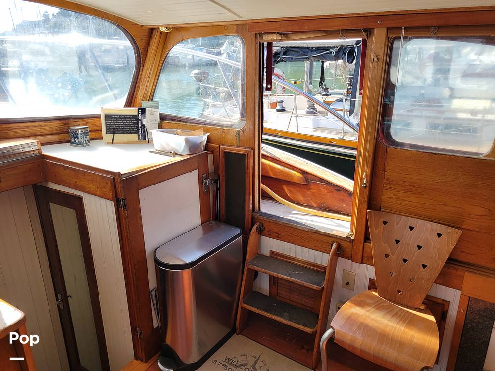 Slide: The Image of Ed Monk Tri Cabin Canoe Stern Diesel Motor Yacht 1951 - 14784930
